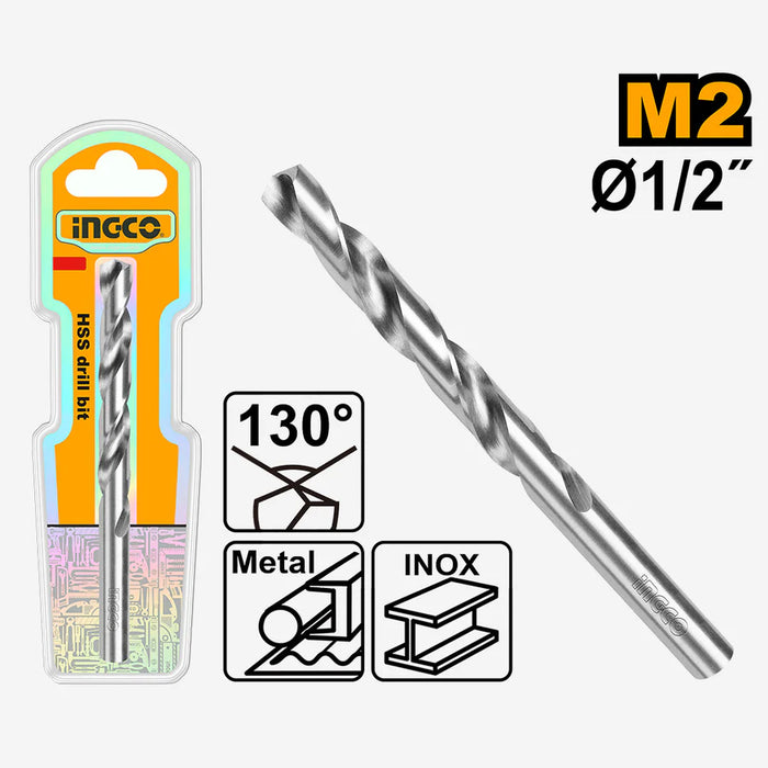Ingco 1/2" M2 HSS Drill Bits DBT11301021
