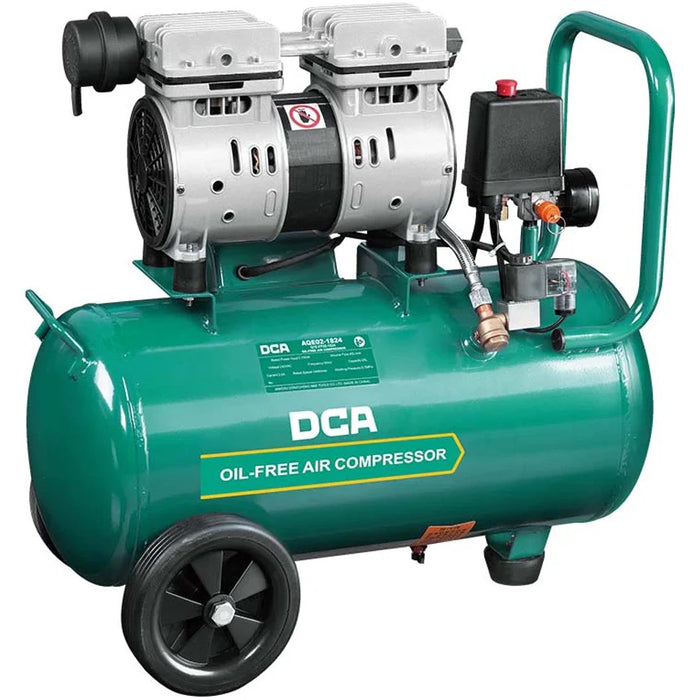 DCA 750W Oil-Free Air Compressor AQE02-1824L