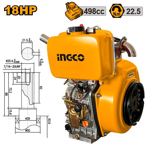 Ingco 18HP  Diesel Marine Engine DEMR192FP