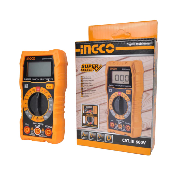 Ingco Digital Multimeter Tester for Electrical Tools DM2002
