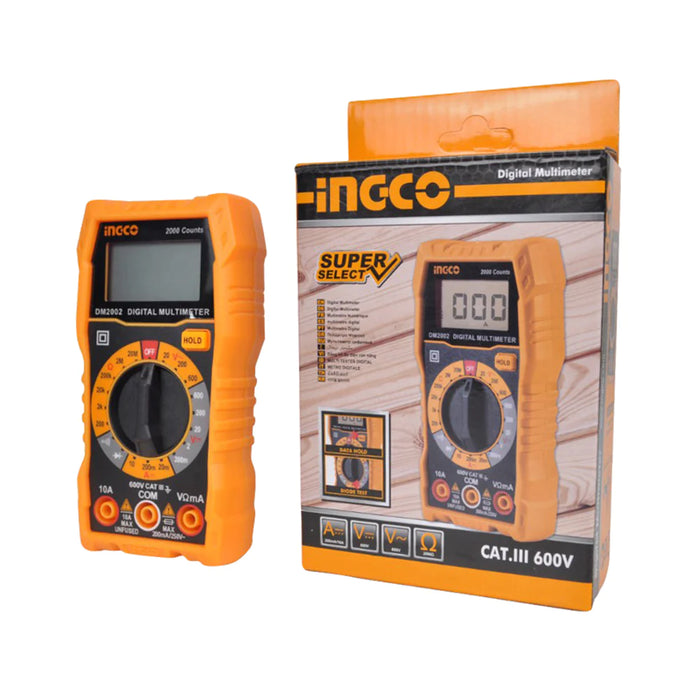 Multimeter Inco Ingco Digital Multimeter Tester for Electrical Tools DM2002 — SEPTFOUR ...