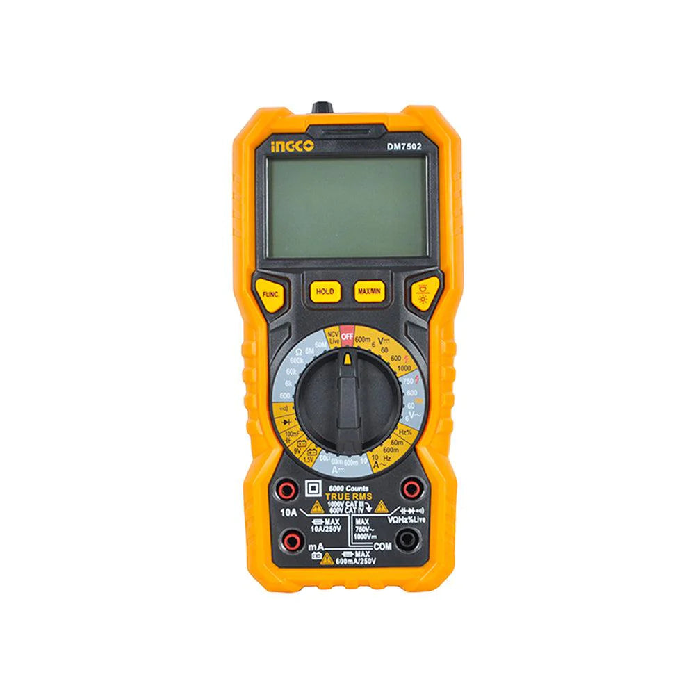 Multimeter Inco Ingco Digital Multimeter Tester DM7502 — SEPTFOUR INDUSTRIAL SUPPLY