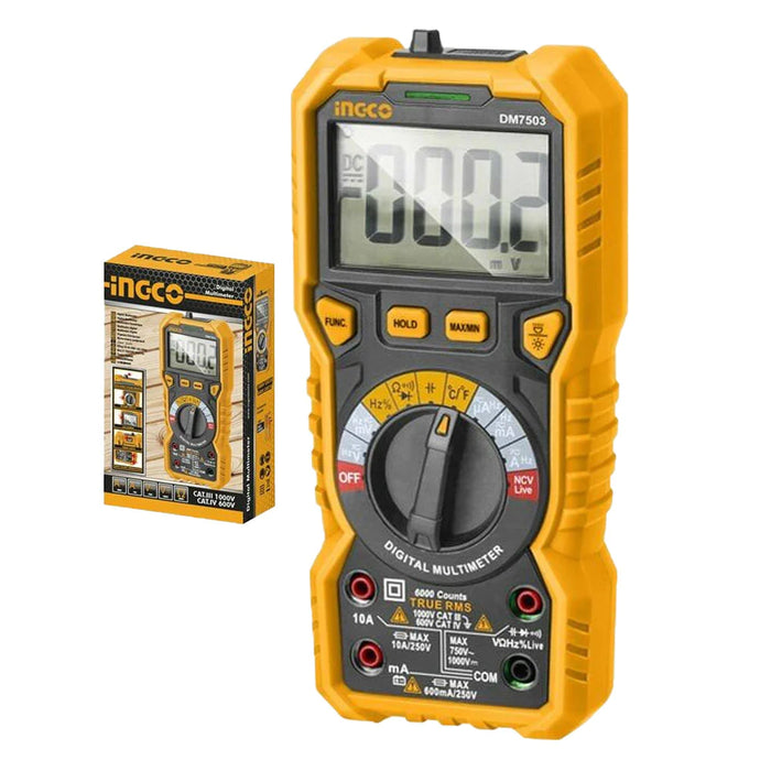 Ingco Digital MultiMeter Tester DM7504