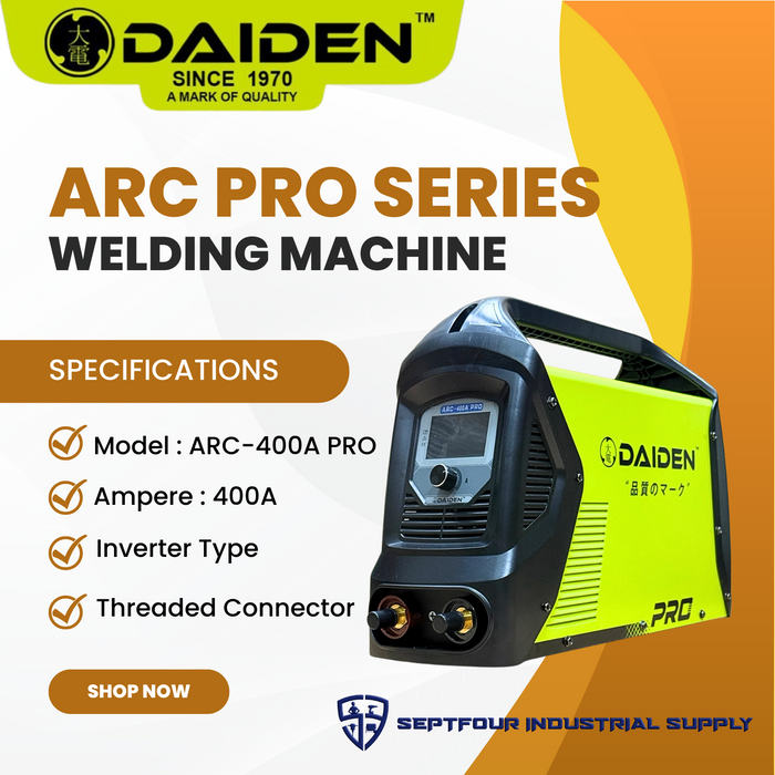 Daiden ARC-400A PRO DC Inverter ARC Welding Machine
