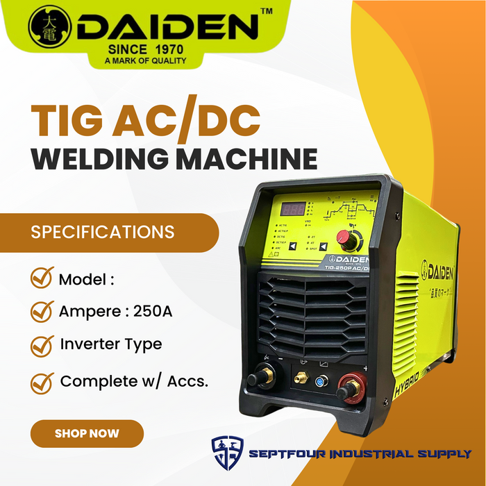 Daiden TIG 250A AC/DC Welding Machine