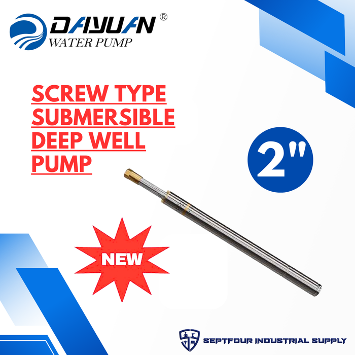 Dayuan Screw Type Submersible Deepwell Pump 2QGYD1.4-70-0.55