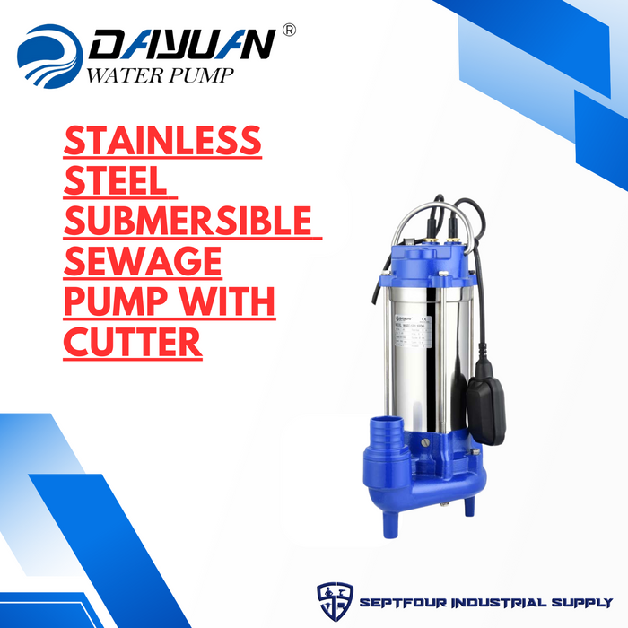 Dayuan Submersible Sewage Pump (Stainless Steel Body) with Cutter