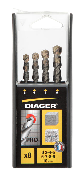 Diager 8pcs Masonry Drill Bit Set 299B