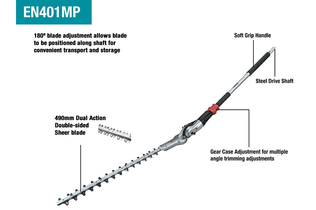 Makita 20"Pole Hedge Trimmer Attachment EN401MP