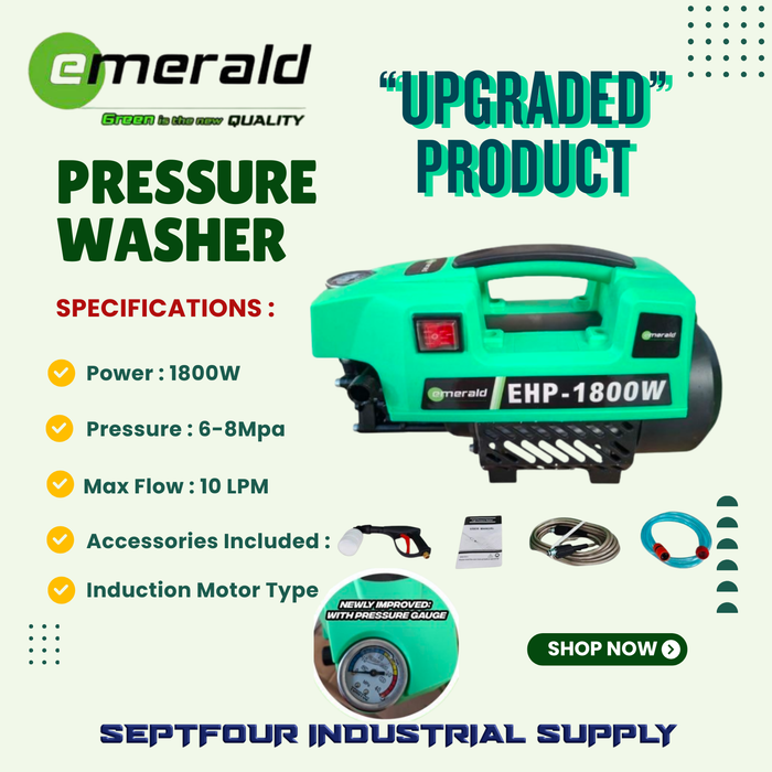 Emerald 10L High Pressure Washer EHP-1800W