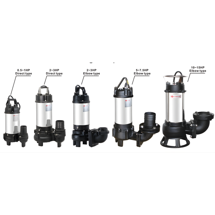 Evergush Submersible Vortex Sewage Pump - Industrial Series