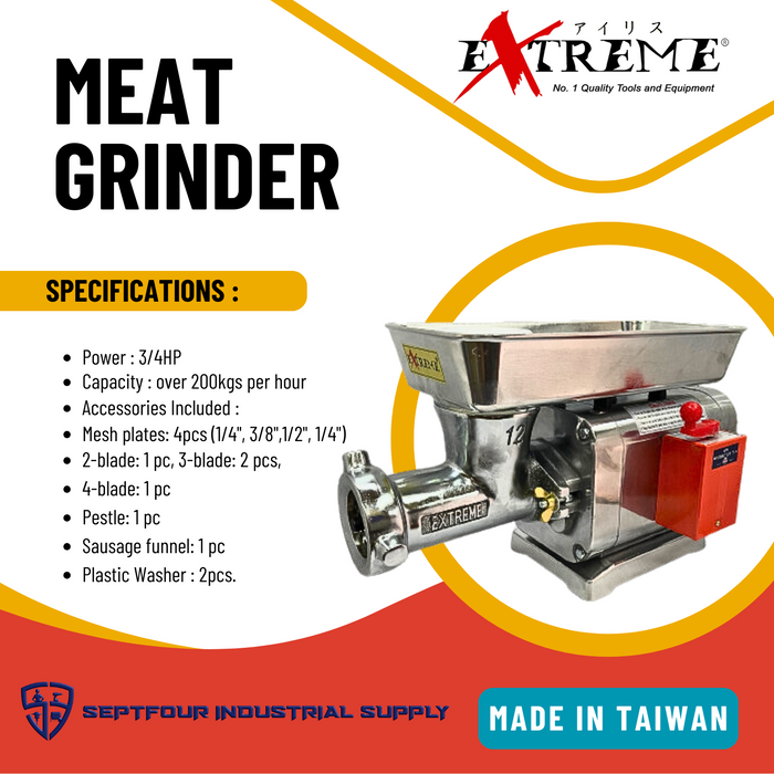 Extreme 3/4HP Meat Grinder ET-304U