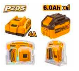 Ingco P20S Lithium-Ion  Battery and Charger Kit FBCPK1416