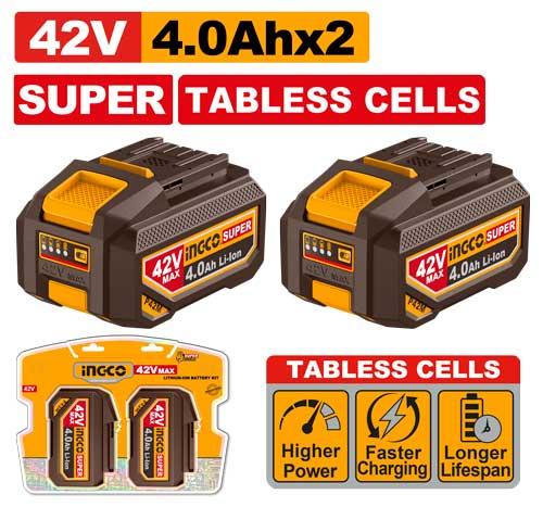 Ingco 42V 4.0 AH Cordless Battery Kit FBPM4026