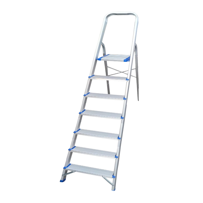 Fujihama Aluminum A-Type Single Step Ladder  - Silver