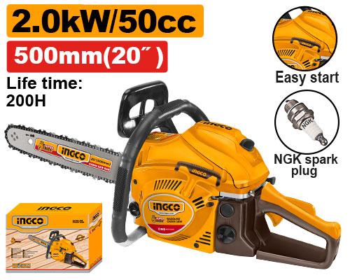 Ingco 20" 50cc Gasoline Chain Saw GCS5502011