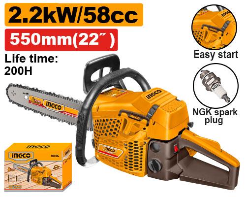 Ingco 22" Gasoline Chain Saw GCS5582211