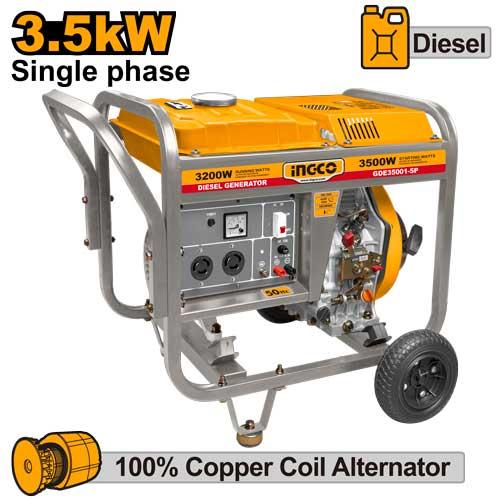 Ingco 3.5KVA Diesel Generator GDE35001-5P