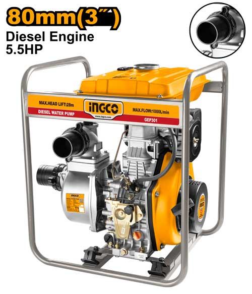 Ingco 3" Diesel Engine Water Pump GEP301