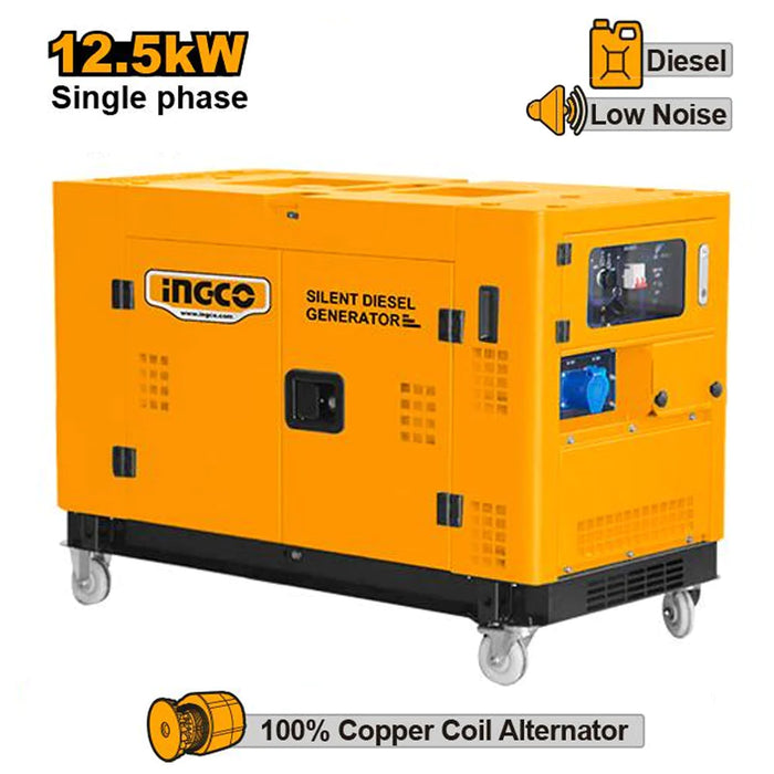 Ingco 12KVA Silent Diesel Generator GSE125001-5P