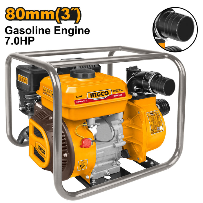 Ingco 3" Gasoline Engine Water Pump GWP302
