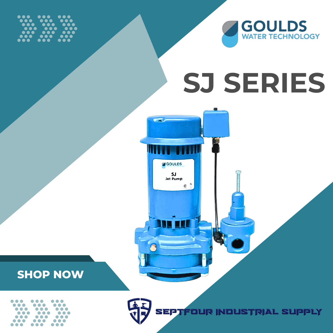 Goulds Deep Well Vertical Jet Pumps — Septfour Industrial Supply 8471