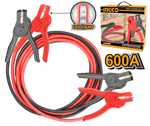 Ingco 600amp Booster Cable With Lamp HBTCP6008L