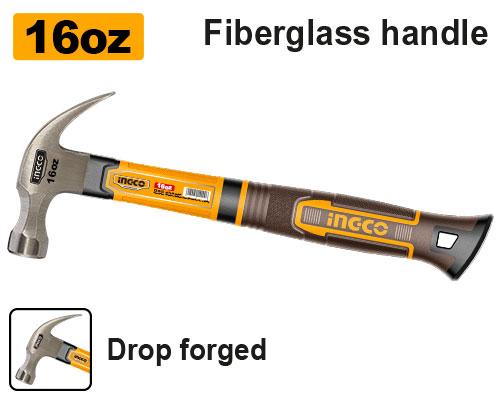 Ingco 16oz Claw Hammer HCH85016
