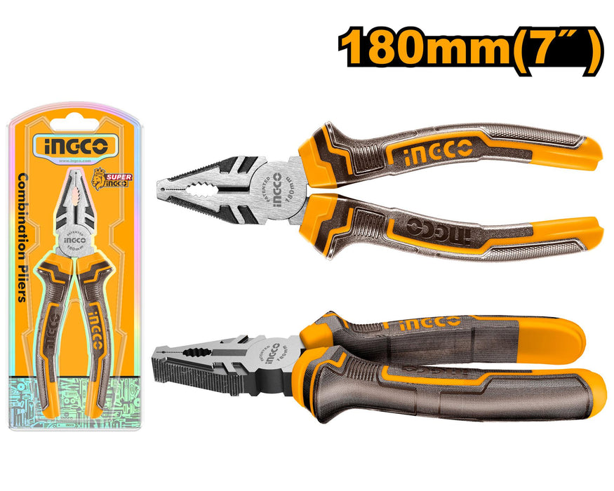Ingco 7" Combination Pliers (SS) HCP08188