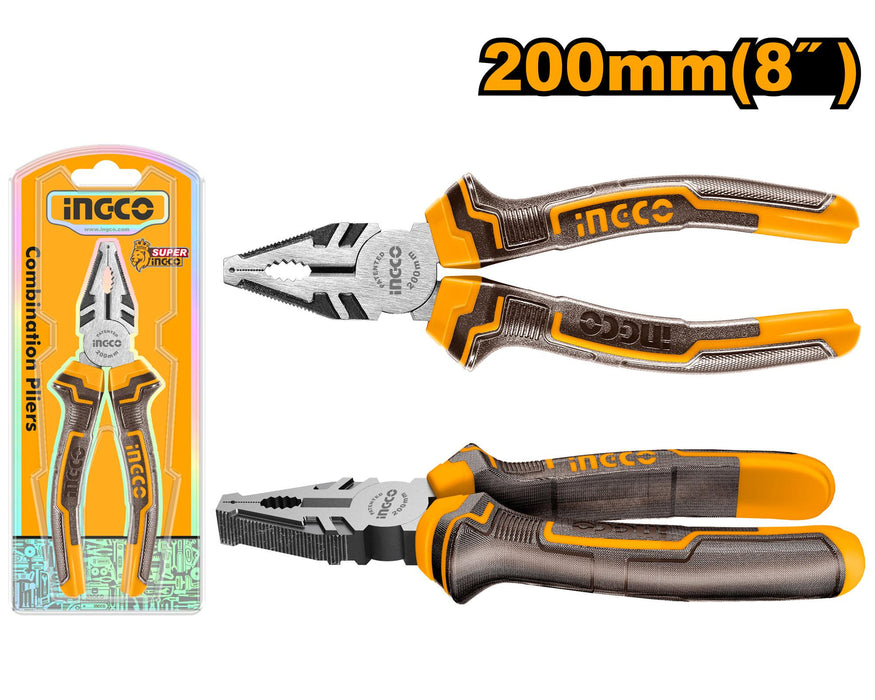 Ingco 8" Combination Pliers (SS) HCP08208