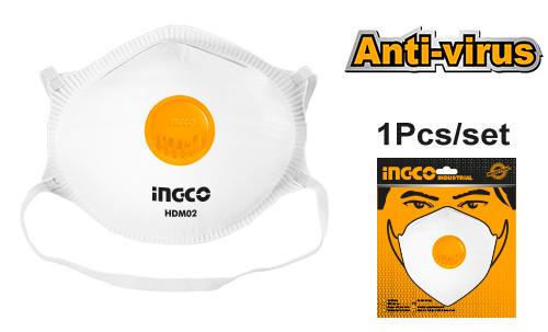 Ingco Dust Mask (Class:FFP2 With Valve) HDM02 — SEPTFOUR INDUSTRIAL SUPPLY