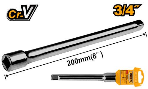 Ingco 3/4" Extension Bar 8" HEB34081