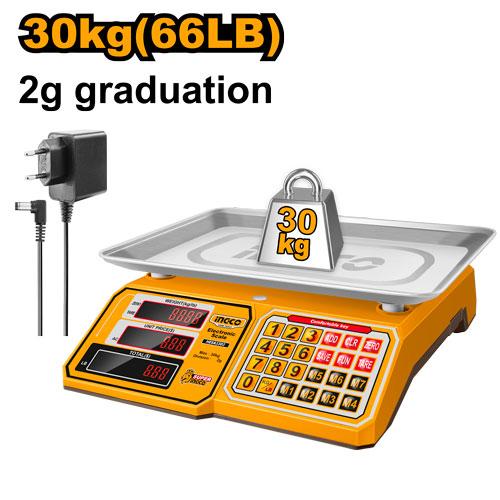 Ingco 30KG Electronic Digital Weighing Scale HESA3303