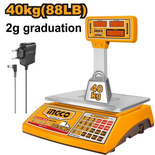 Ingco 40Kg Electronic Weighing Scale HESA3404
