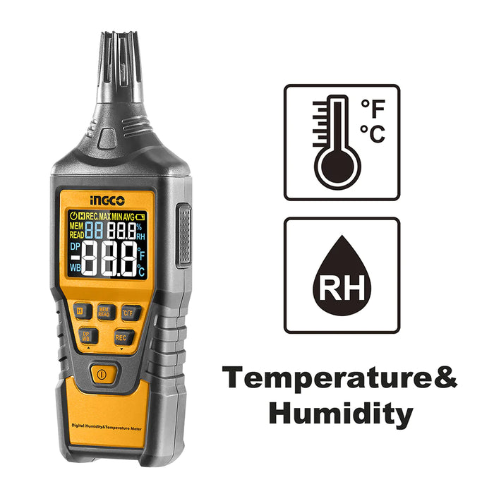 Ingco Digital Humidity and Temperature Meter HETHT01