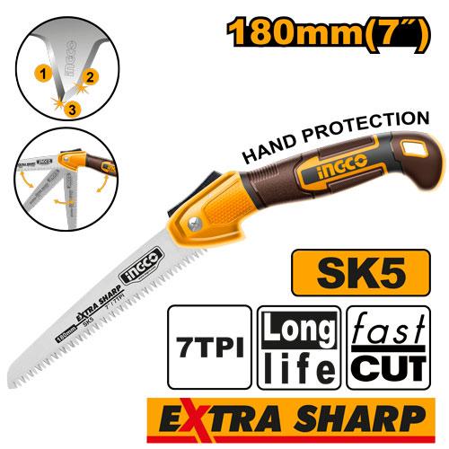 Ingco 7" (180mm) Folding Saw HFSW1806