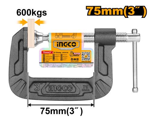 Ingco 3" G-Clamp HGC0103