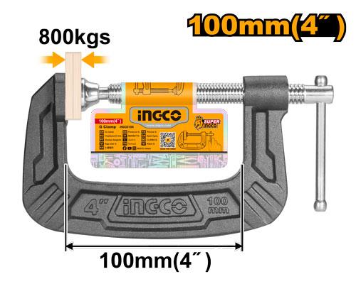 Ingco 4" G-Clamp HGC0104
