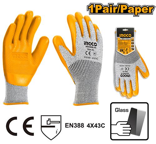 Ingco XL Cut-Resistance Gloves HGCG08-XL