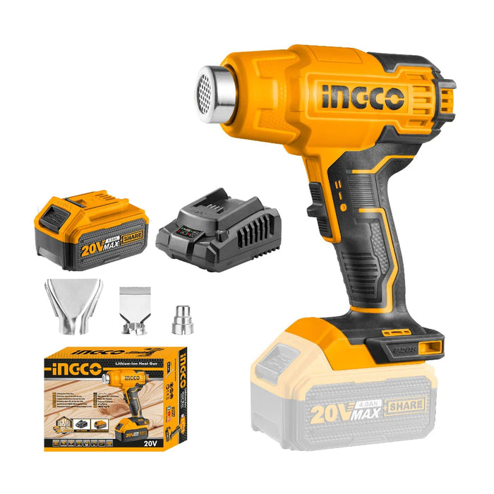 Ingco 20V Li-Ion Cordless Heat Gun HGLI20025