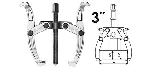 Ingco 3" Two Jaws Puller HGP08023