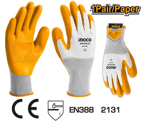 Ingco Latex Gloves (XL) HGVL08-XL