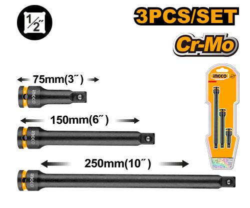 Ingco 3pcs 1/2" Dr. Inter changable Insulated Screwdriver Set HKISEB12031