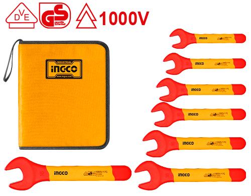 Ingco 7pcs Insulated Open End Spanner Set HKISPA0701