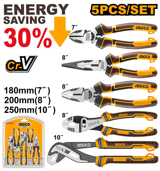 Ingco 5pcs Pliers Set HKPS28588