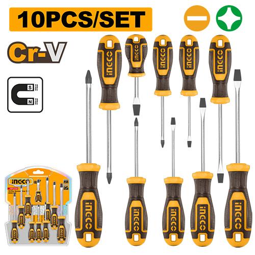 Ingco 10pcs Screwdriver Set HKSD1028