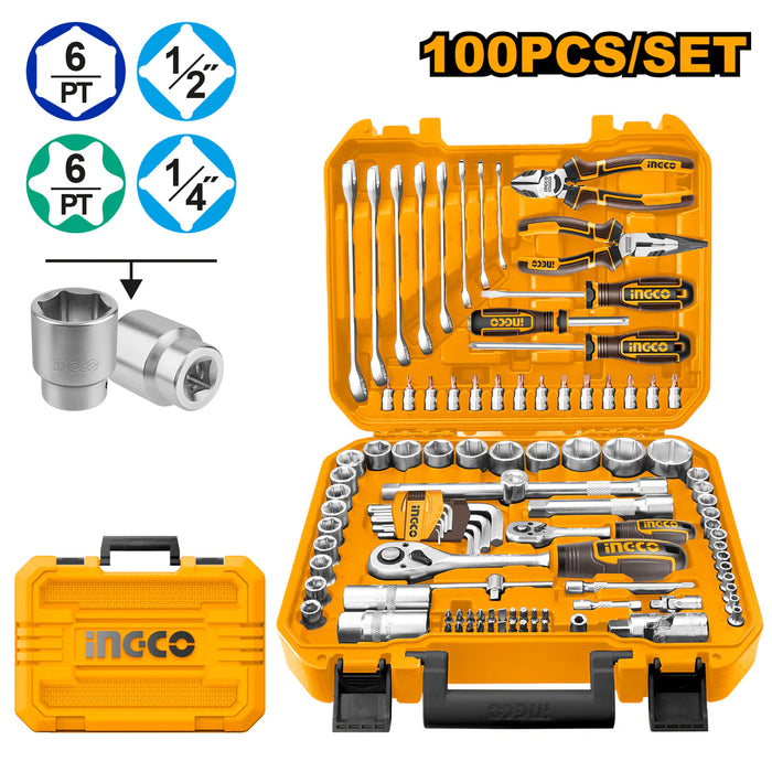 Ingco 100 pcs Tools Set HKTHP21001
