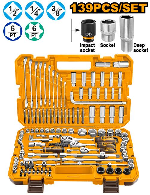 Ingco 139 Pcs Combination Tools Set HKTHP21391