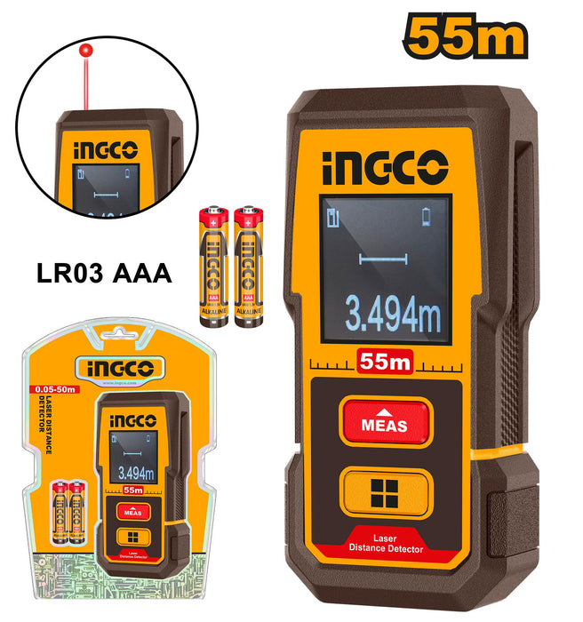 Ingco 55m Laser Distance Detector HLDD05086