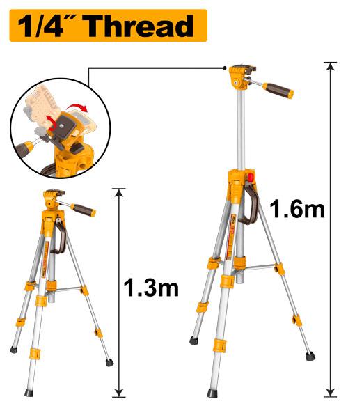 Ingco Tripods for Laser Levels HLLT01586